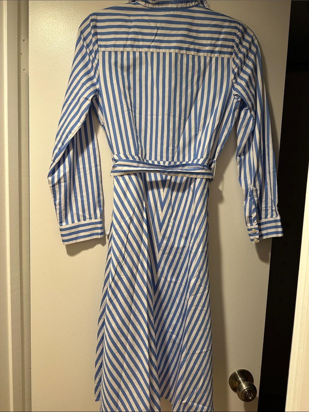 TALBOTS Classic Poplin Shirtdtess - Vertival Stripe Size 4P - Picture 9 of 9